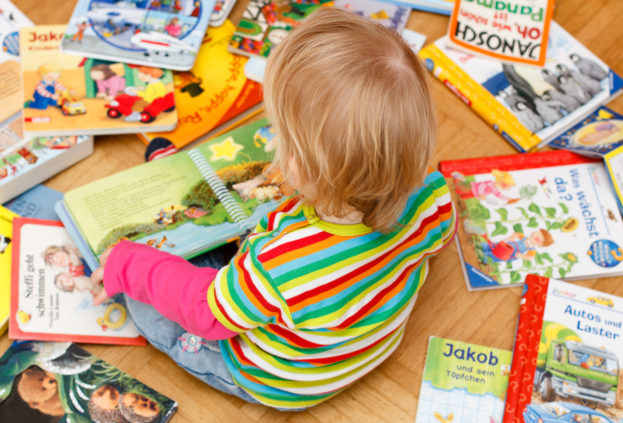 Reading a book